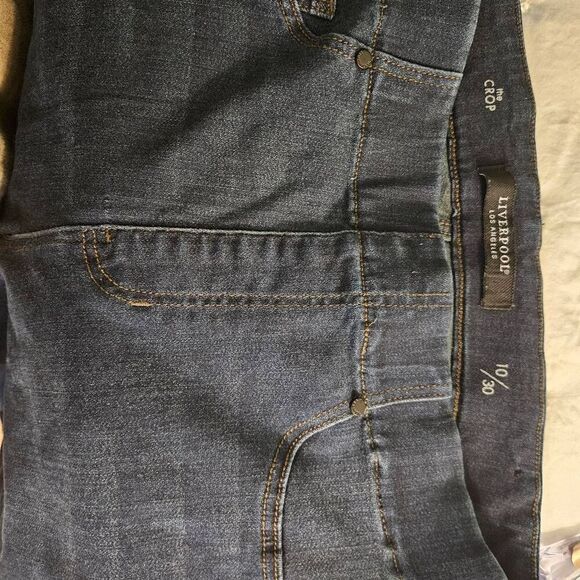 Liverpool crop straight leg jeans. Size 10/30. #866 - Picture 5 of 7